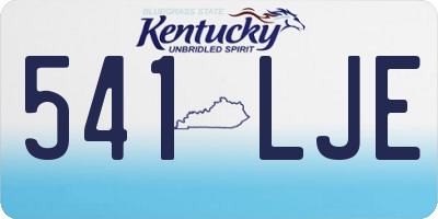 KY license plate 541LJE