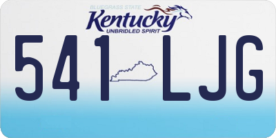 KY license plate 541LJG