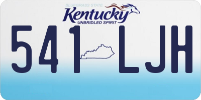 KY license plate 541LJH