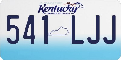 KY license plate 541LJJ
