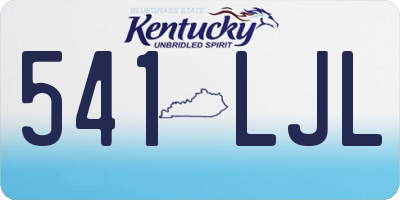 KY license plate 541LJL