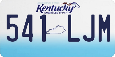 KY license plate 541LJM