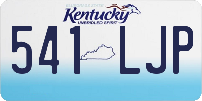 KY license plate 541LJP