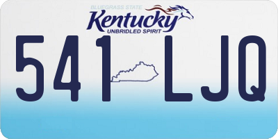 KY license plate 541LJQ