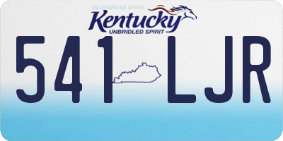 KY license plate 541LJR
