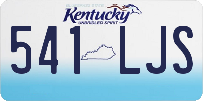 KY license plate 541LJS