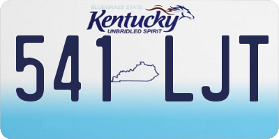 KY license plate 541LJT