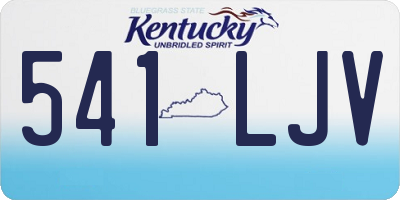 KY license plate 541LJV