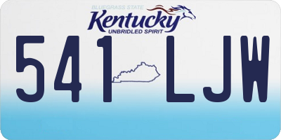 KY license plate 541LJW