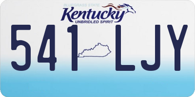 KY license plate 541LJY