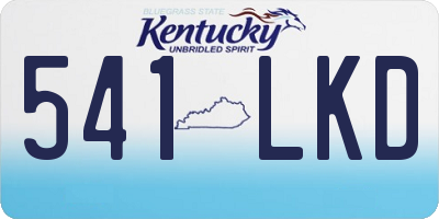 KY license plate 541LKD