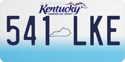 KY license plate 541LKE