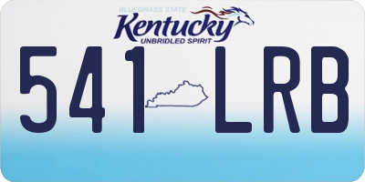KY license plate 541LRB