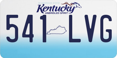 KY license plate 541LVG