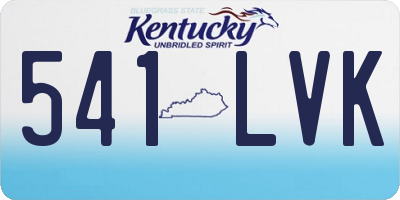 KY license plate 541LVK