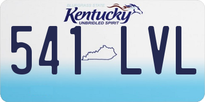 KY license plate 541LVL