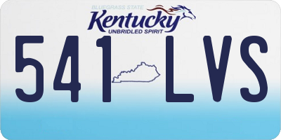 KY license plate 541LVS