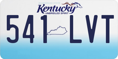 KY license plate 541LVT