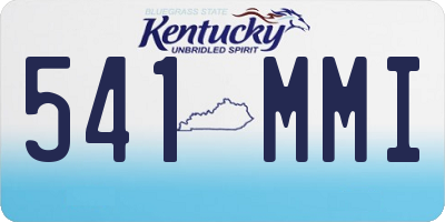 KY license plate 541MMI