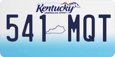 KY license plate 541MQT