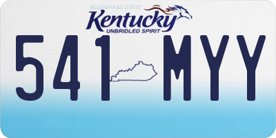 KY license plate 541MYY