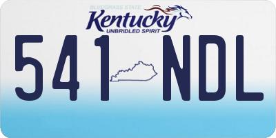 KY license plate 541NDL