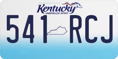 KY license plate 541RCJ