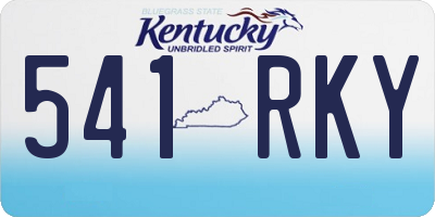 KY license plate 541RKY