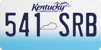 KY license plate 541SRB