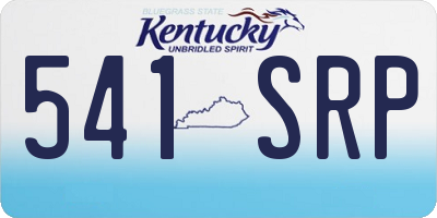 KY license plate 541SRP