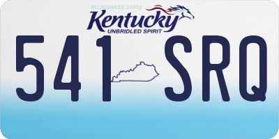 KY license plate 541SRQ