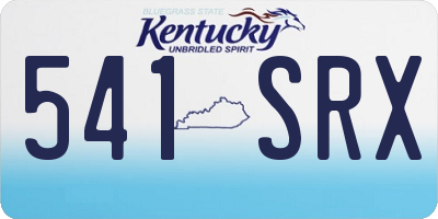 KY license plate 541SRX