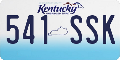KY license plate 541SSK