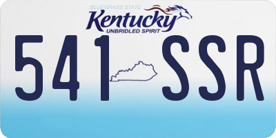 KY license plate 541SSR