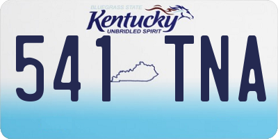 KY license plate 541TNA