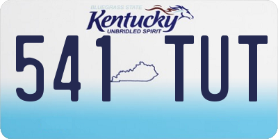 KY license plate 541TUT