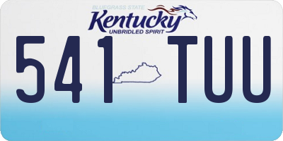 KY license plate 541TUU
