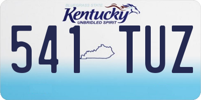 KY license plate 541TUZ