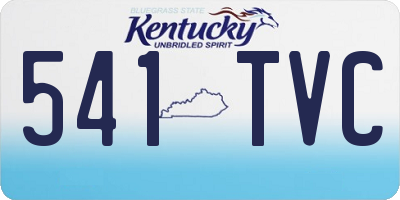 KY license plate 541TVC