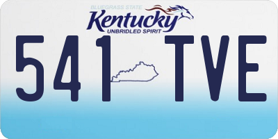 KY license plate 541TVE