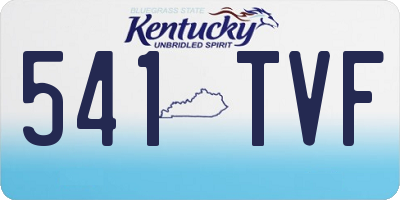 KY license plate 541TVF
