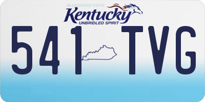KY license plate 541TVG