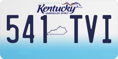 KY license plate 541TVI
