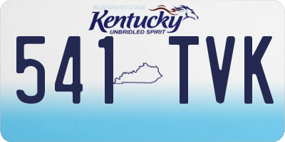 KY license plate 541TVK
