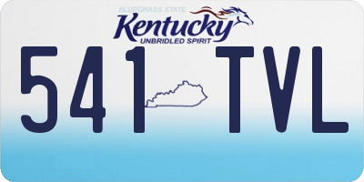 KY license plate 541TVL