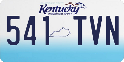 KY license plate 541TVN