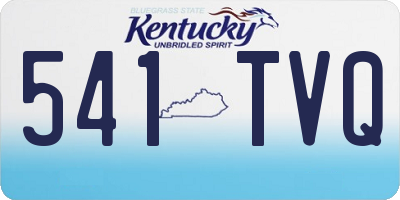 KY license plate 541TVQ