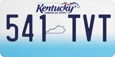 KY license plate 541TVT