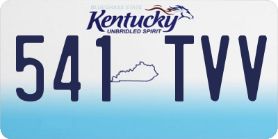 KY license plate 541TVV