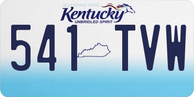 KY license plate 541TVW